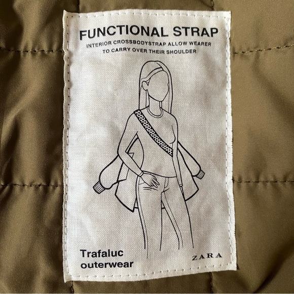 ZARA - Olive Green Faux Fur Lined Parka - Picture 11 of 12